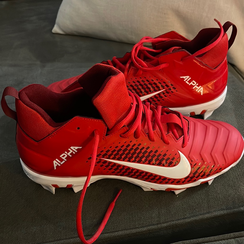 Alpha Fastflex Football Cleats Men's Size 12 White Brand New Will Ship Fast